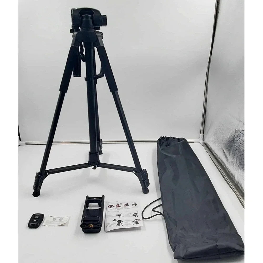 Mobile Phone Shooting Stand Metal Tripod Equipped With 3D Gimbal And Quick Rel